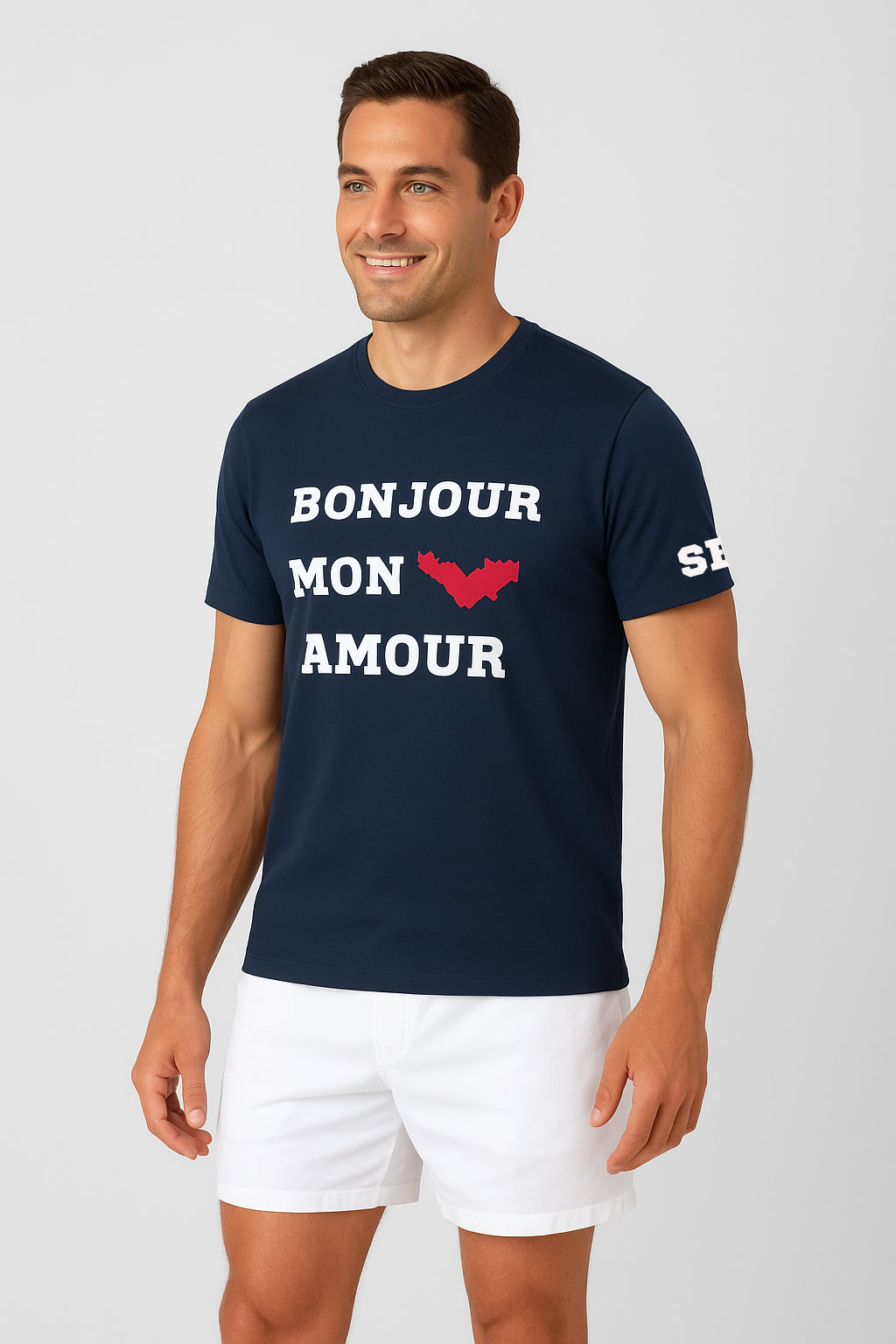 TEE SHIRT MC BONJOUR MON AMOUR X SBH - PASHA ST BARTH-
