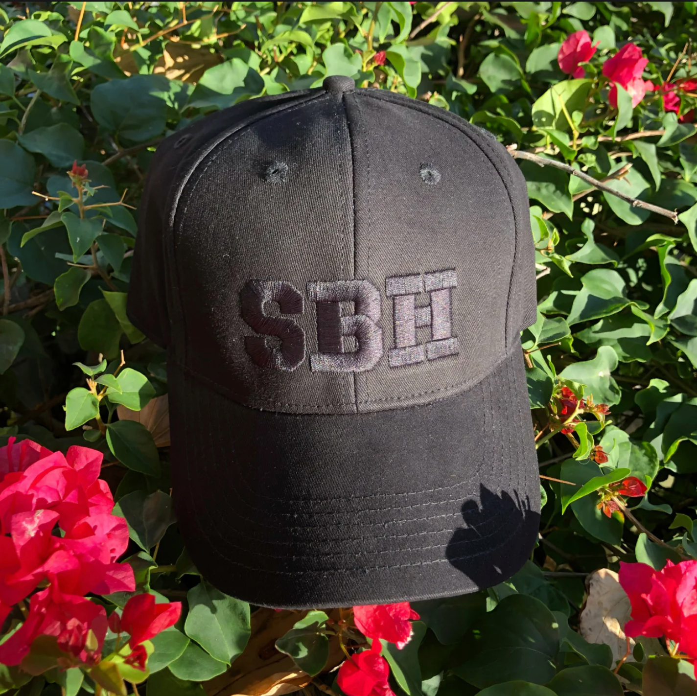 CAP SBH BLACK / BLACK ADJUSTABLE X PASHA ST BARTH