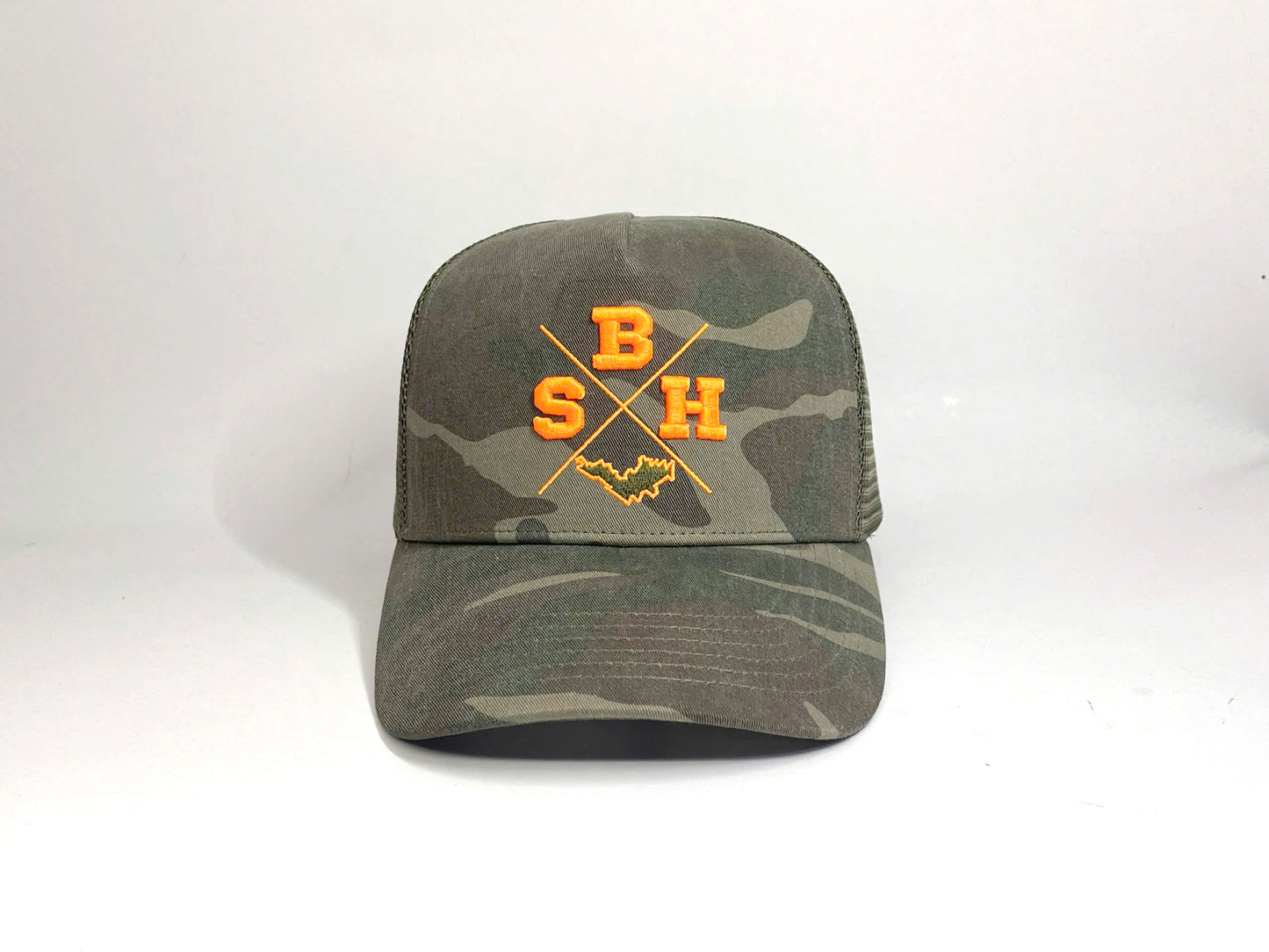 GORRA TRUCKER X SBH CAMUFLAJE X PASHA ST BARTH