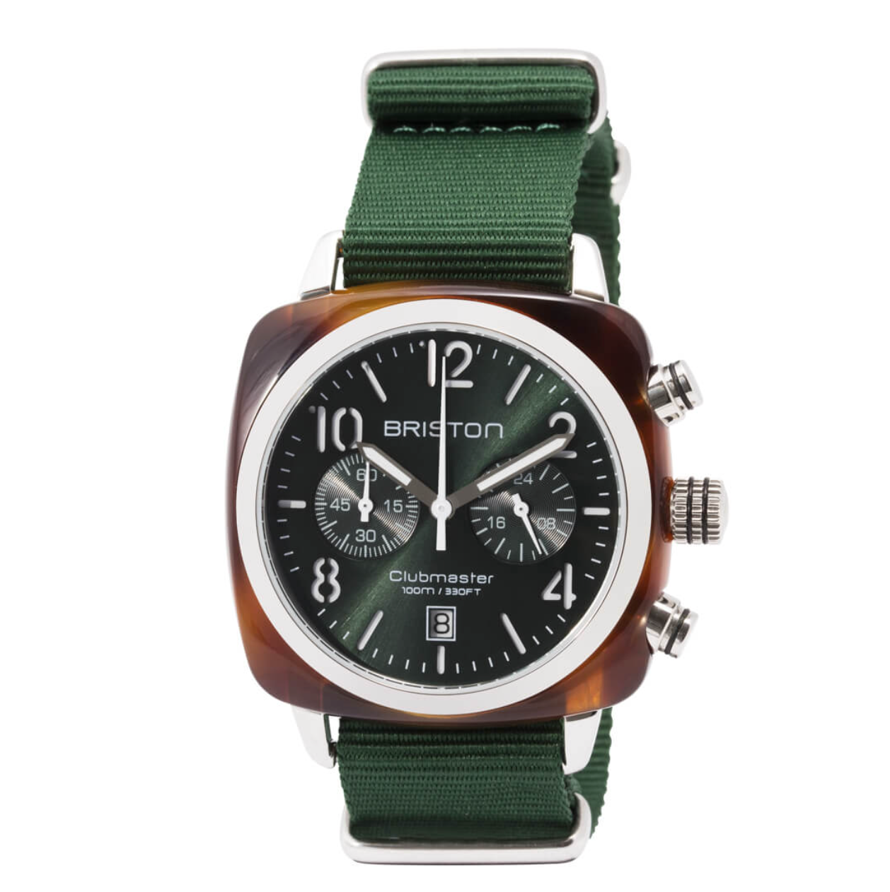 Clubmaster Chrono date 40 mm - Acétate écaille de tortue