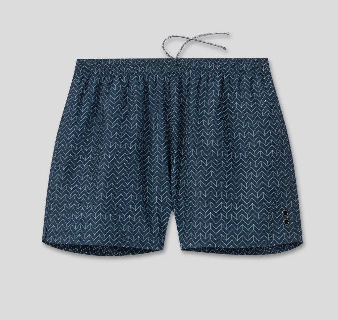SWIM SHORTS WITH NORDIC PATTERN - RON DORFF