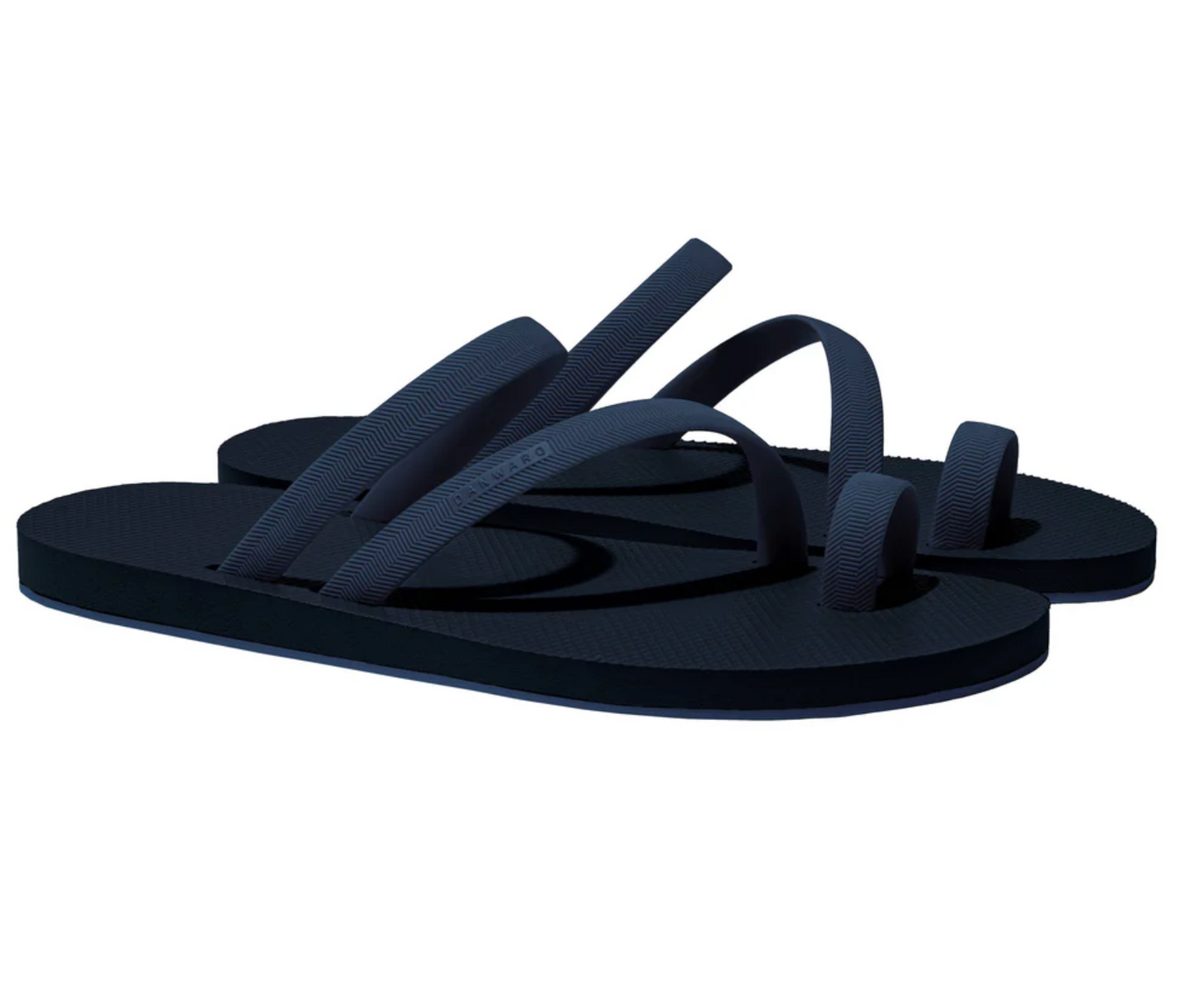 Bi colored Cross toe luxe flip flop MIX COLORS - DANWARD