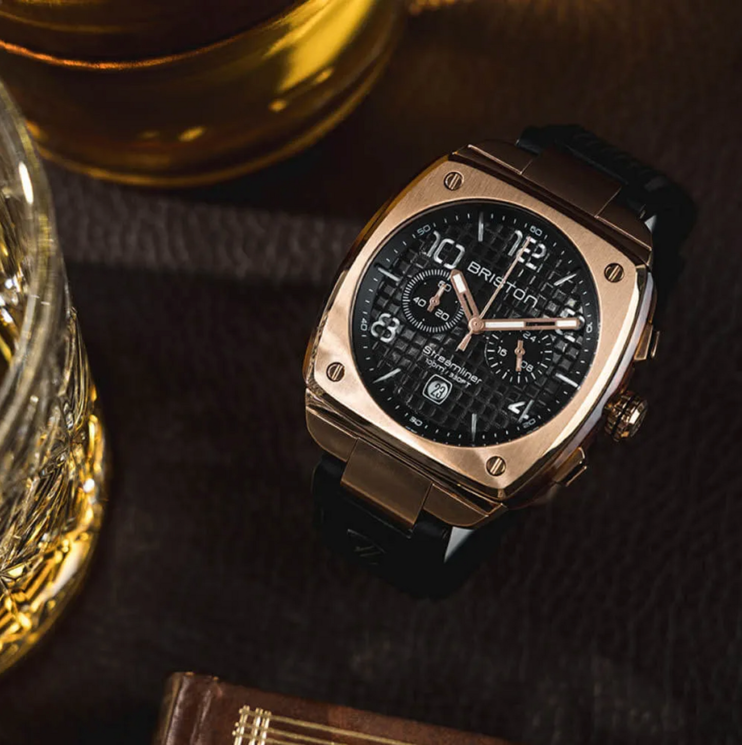 STREAMLINER URBAN ACIER GOLD ET ACÉTATE 42 – NOIR OU BLANC