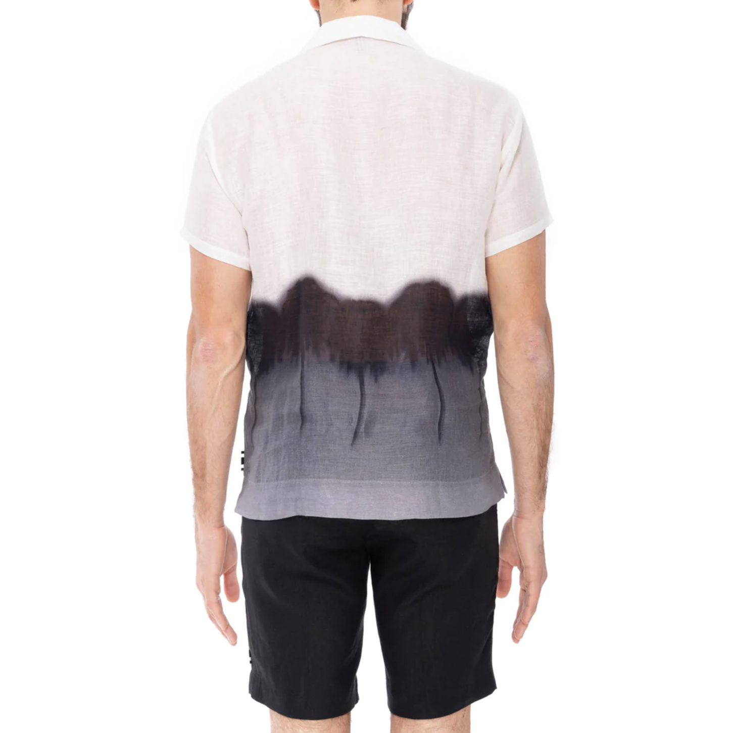 CHEMISE LIN MC IMPRIMÉ WEEPING PALM DEGRADE PRINT - DANWARD