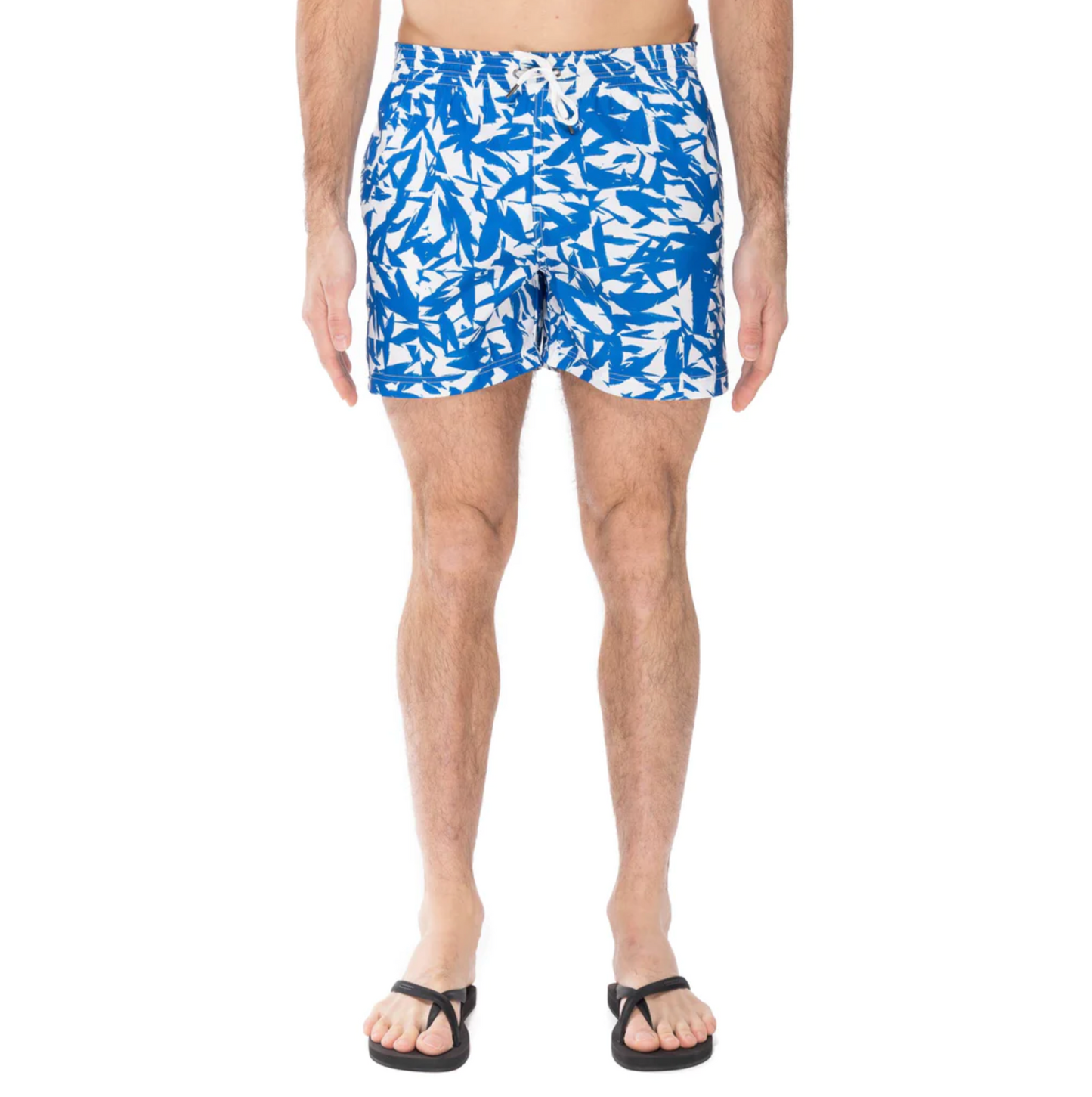 SHORT CAPRI ART FOLD PRINT BLUE - DANWARD
