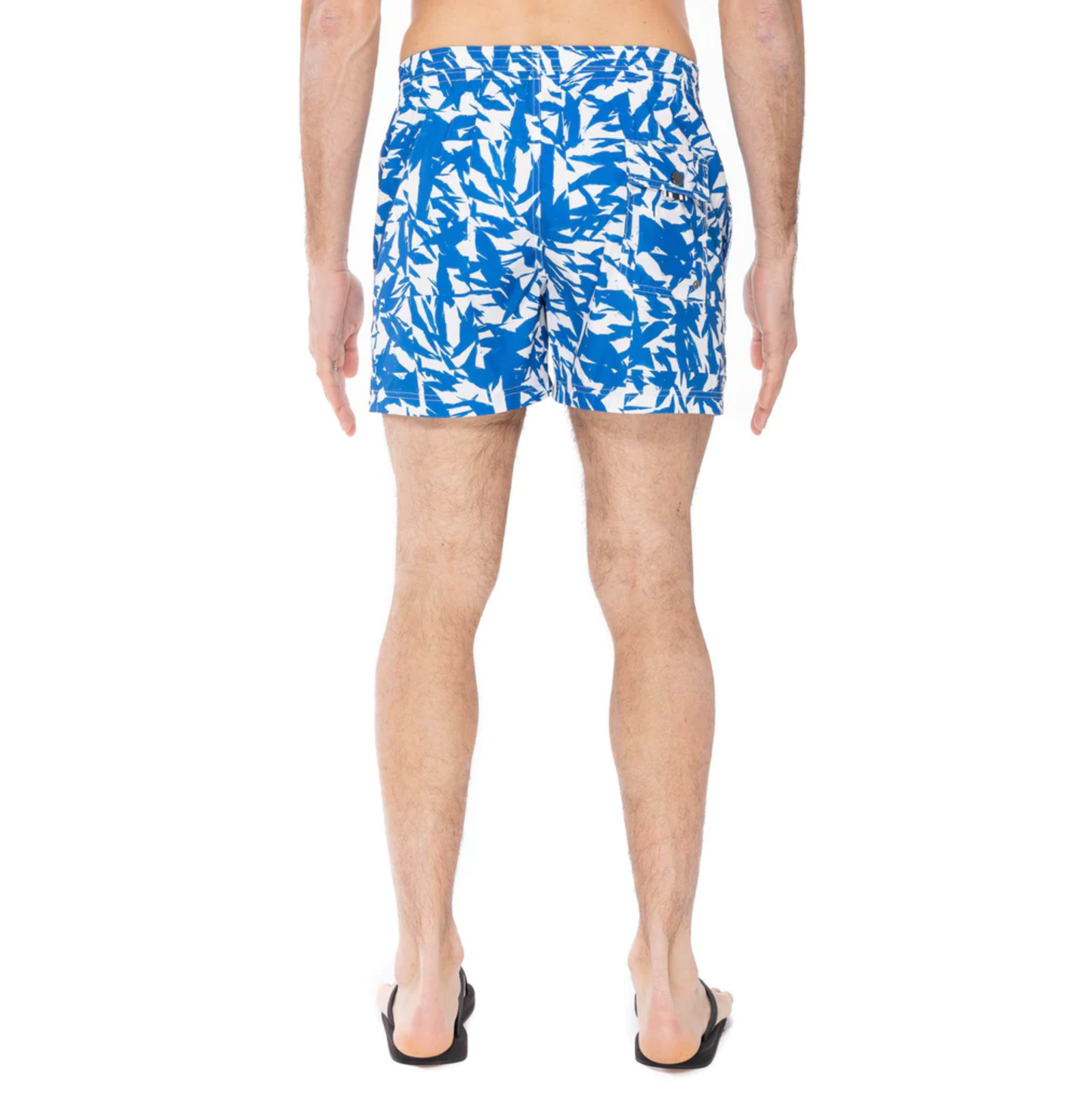 SHORT CAPRI ART FOLD PRINT BLUE - DANWARD