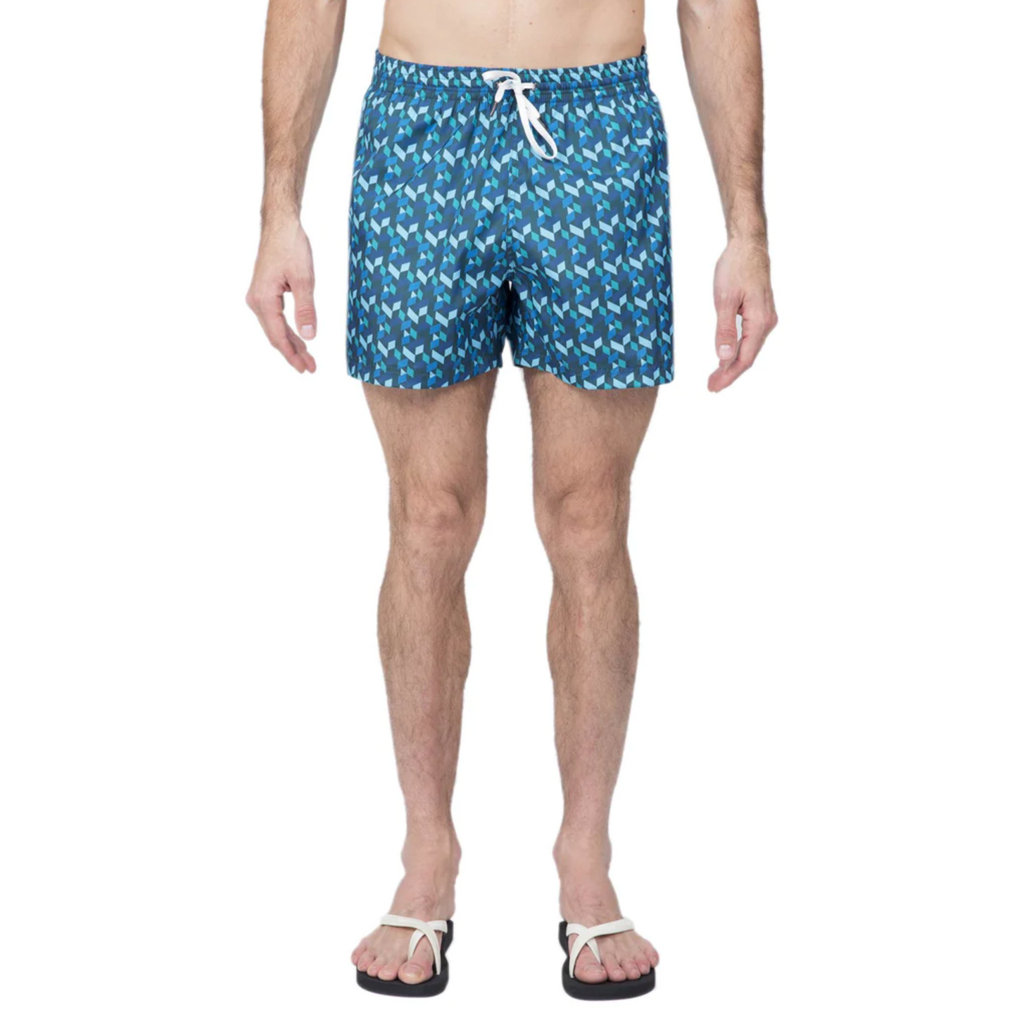SHORT CAPRI MULTI PRINT TURQUOISE - DANWARD