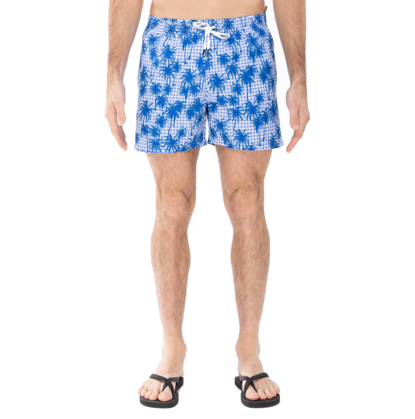 SHORT CAPRI PALMS PRINT ON VICHY - DANWARD