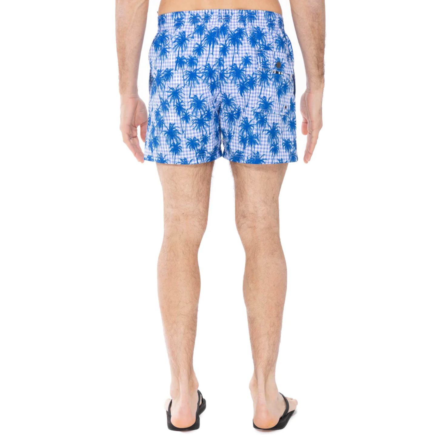 SHORT CAPRI PALMS PRINT ON VICHY - DANWARD