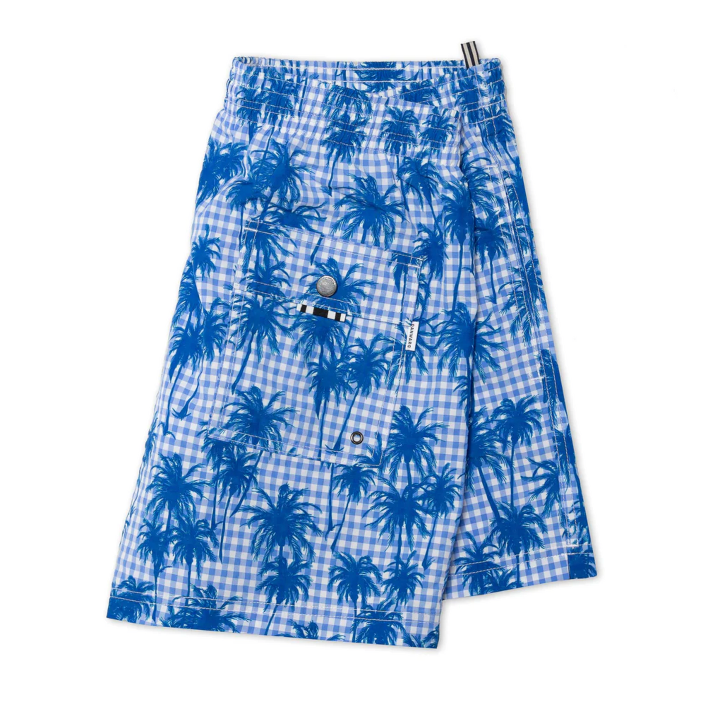 SHORT CAPRI PALMS PRINT ON VICHY - DANWARD