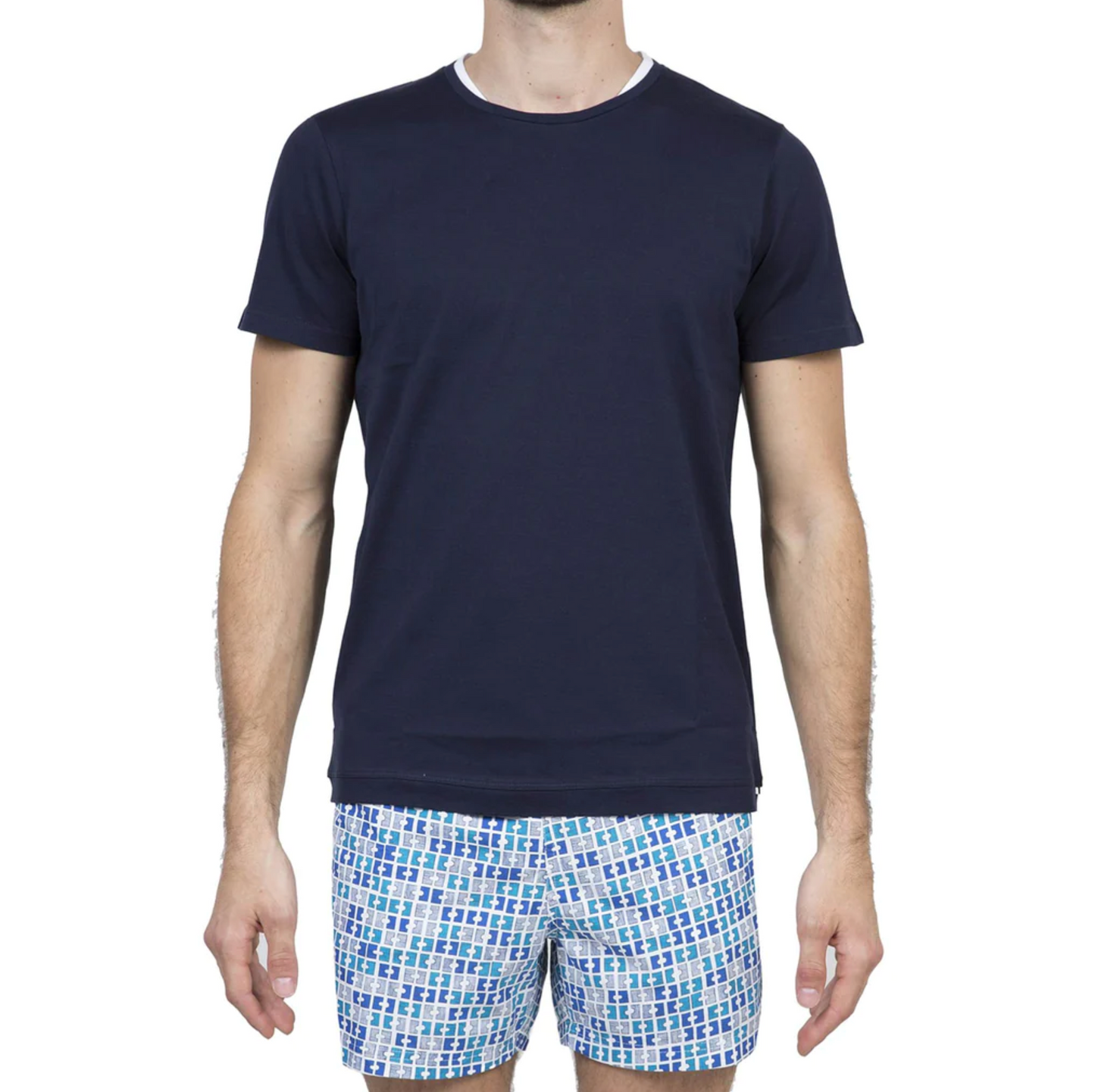 TEE SHIRT JJES NAVY COLLAR DETAIL TS - DANWARD