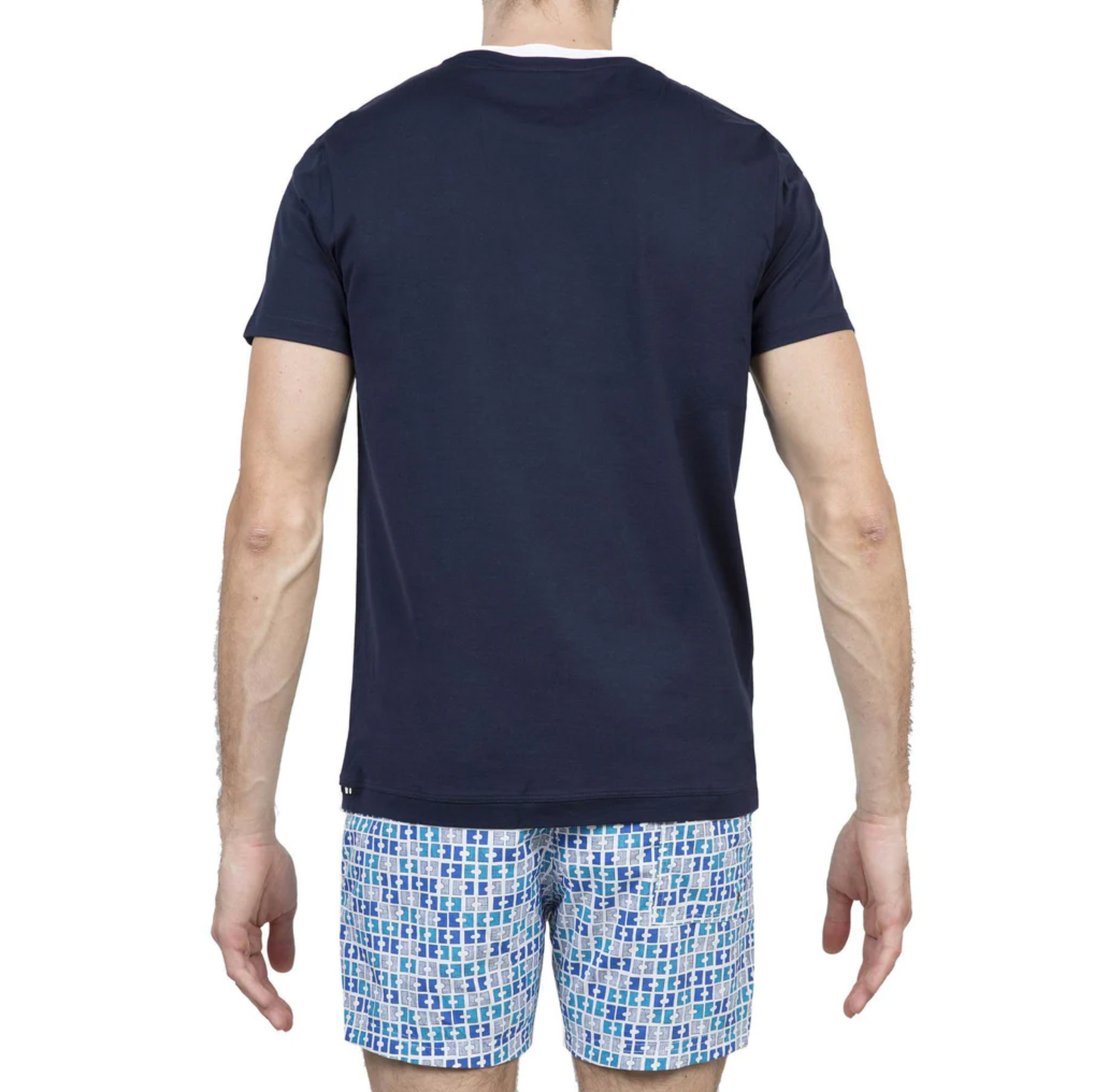 TEE SHIRT JJES NAVY COLLAR DETAIL TS - DANWARD