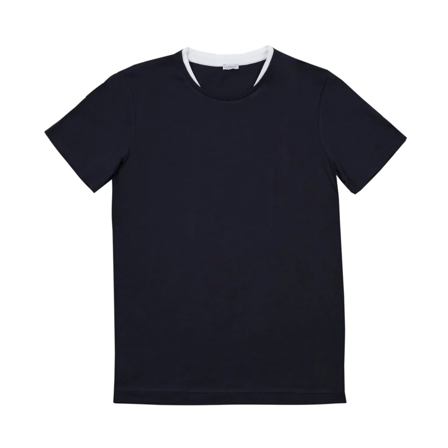 TEE SHIRT JJES NAVY COLLAR DETAIL TS - DANWARD