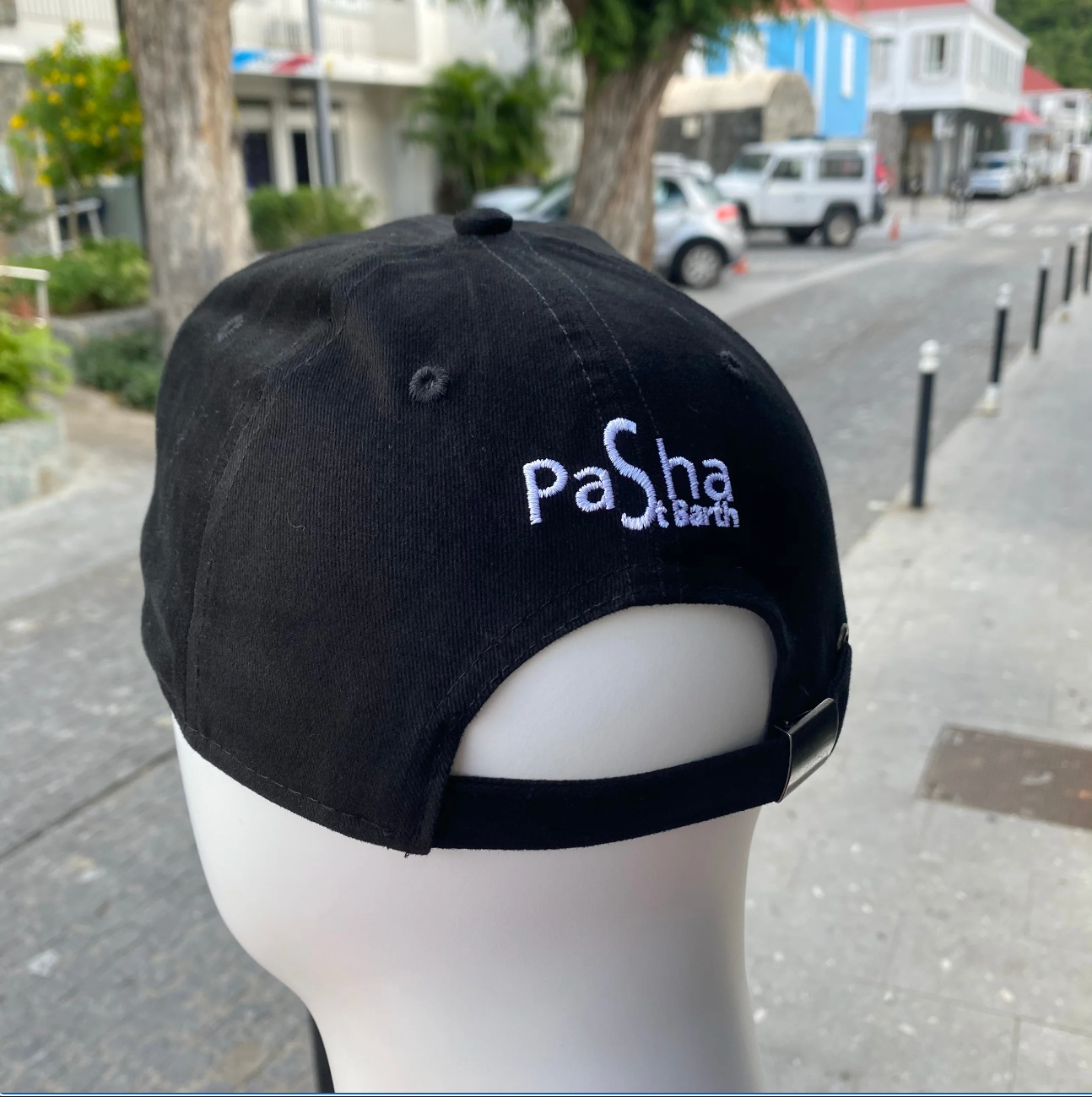 CAP SBH BLACK / WHITE ADJUSTABLE X PASHA ST BARTH