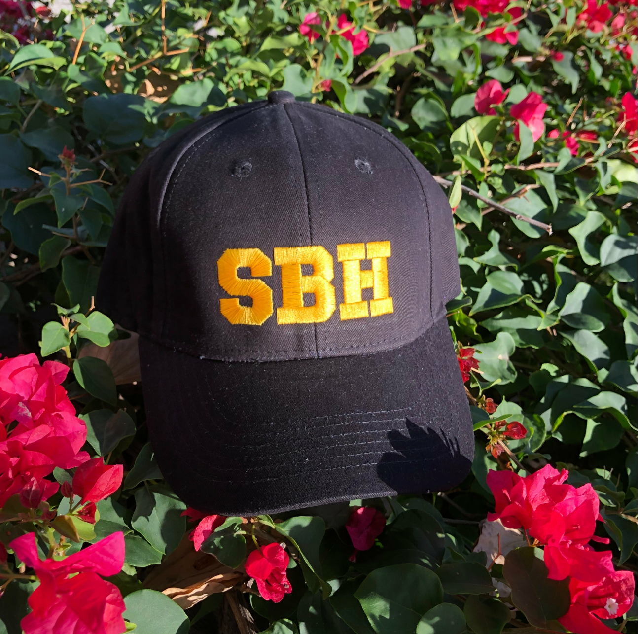 CAP SBH NOIR / GOLD STRETCH X PASHA ST BARTH
