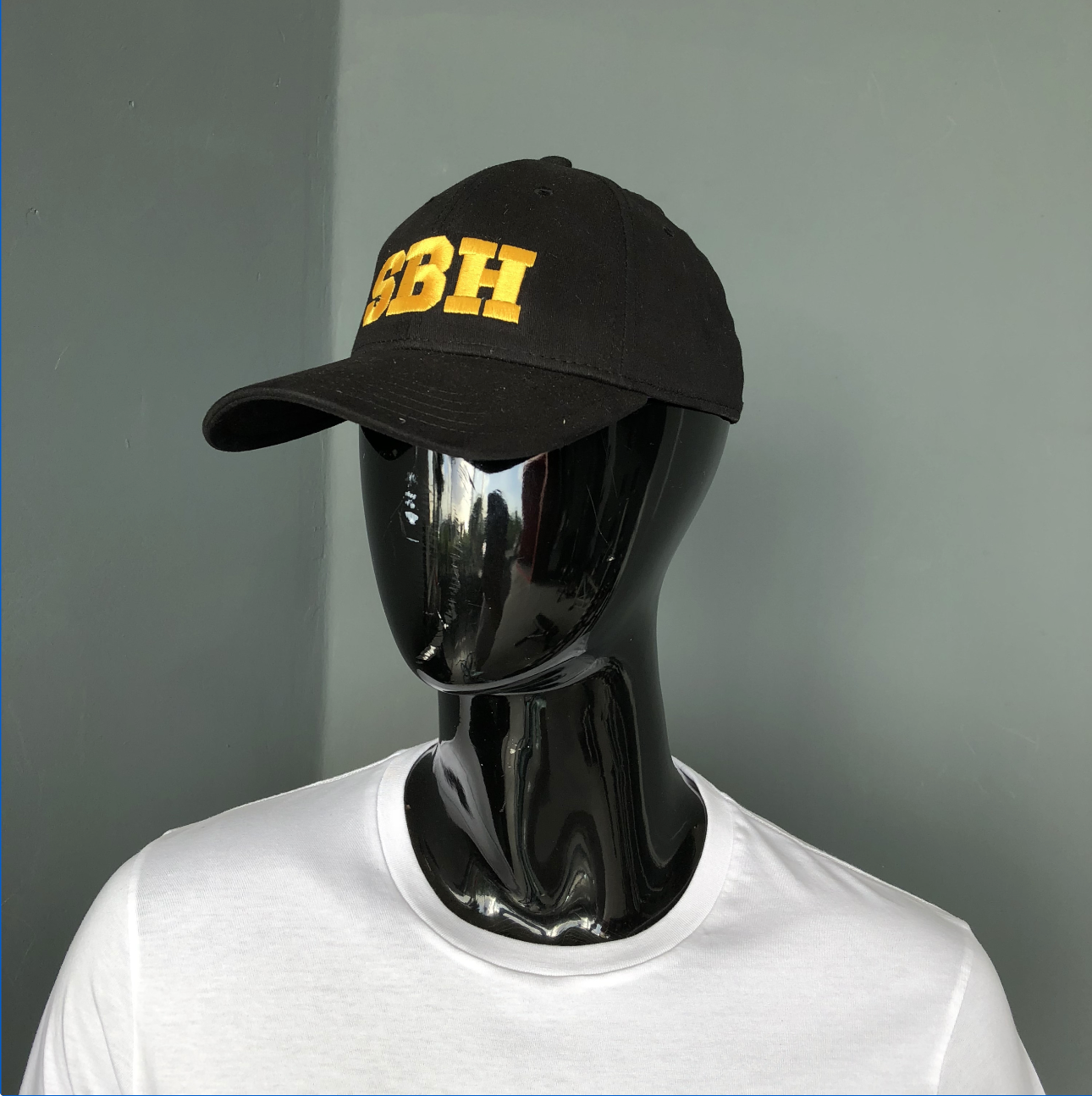 CAP SBH NOIR / GOLD STRETCH X PASHA ST BARTH