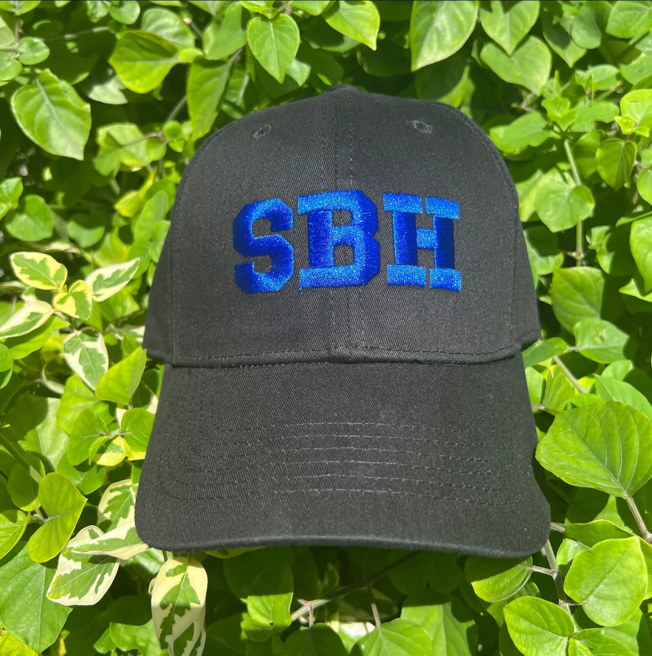 CAP SBH NOIR / BLEU ROYAL REGLABLE X PASHA ST BARTH