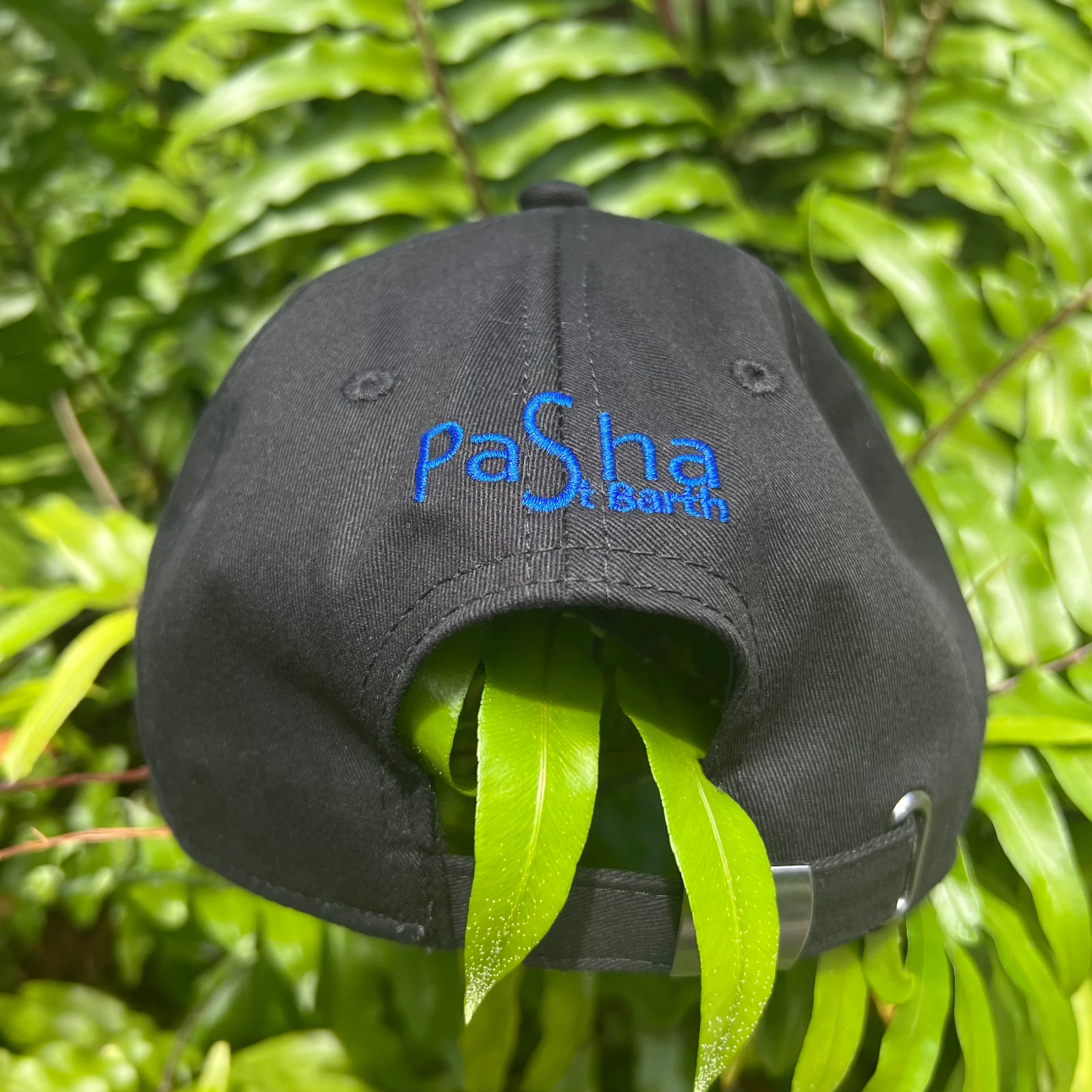 CAP SBH NOIR / BLEU ROYAL REGLABLE X PASHA ST BARTH