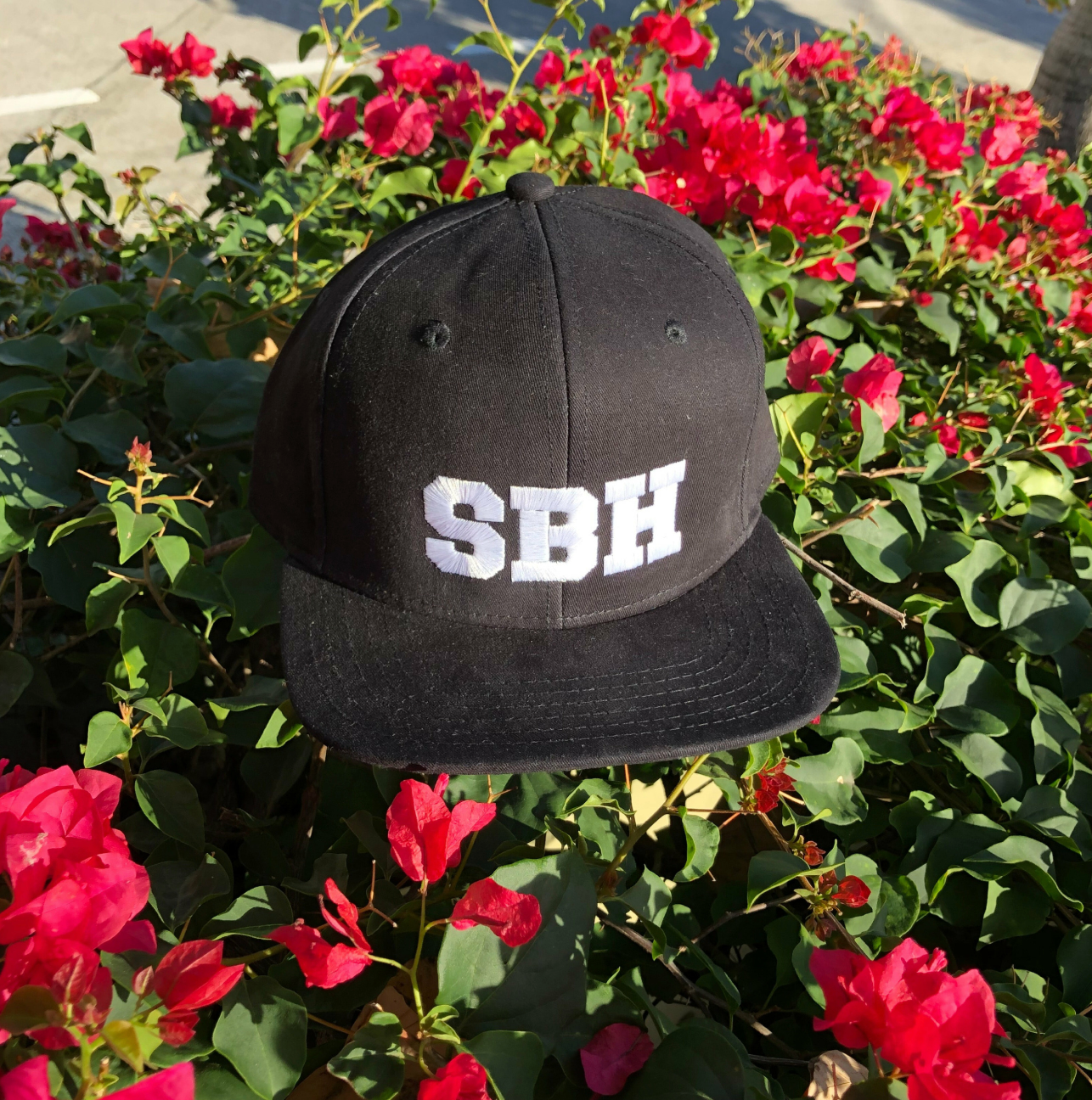 CAP SBH NOIR VISIERE PLATE X PASHA ST BARTH