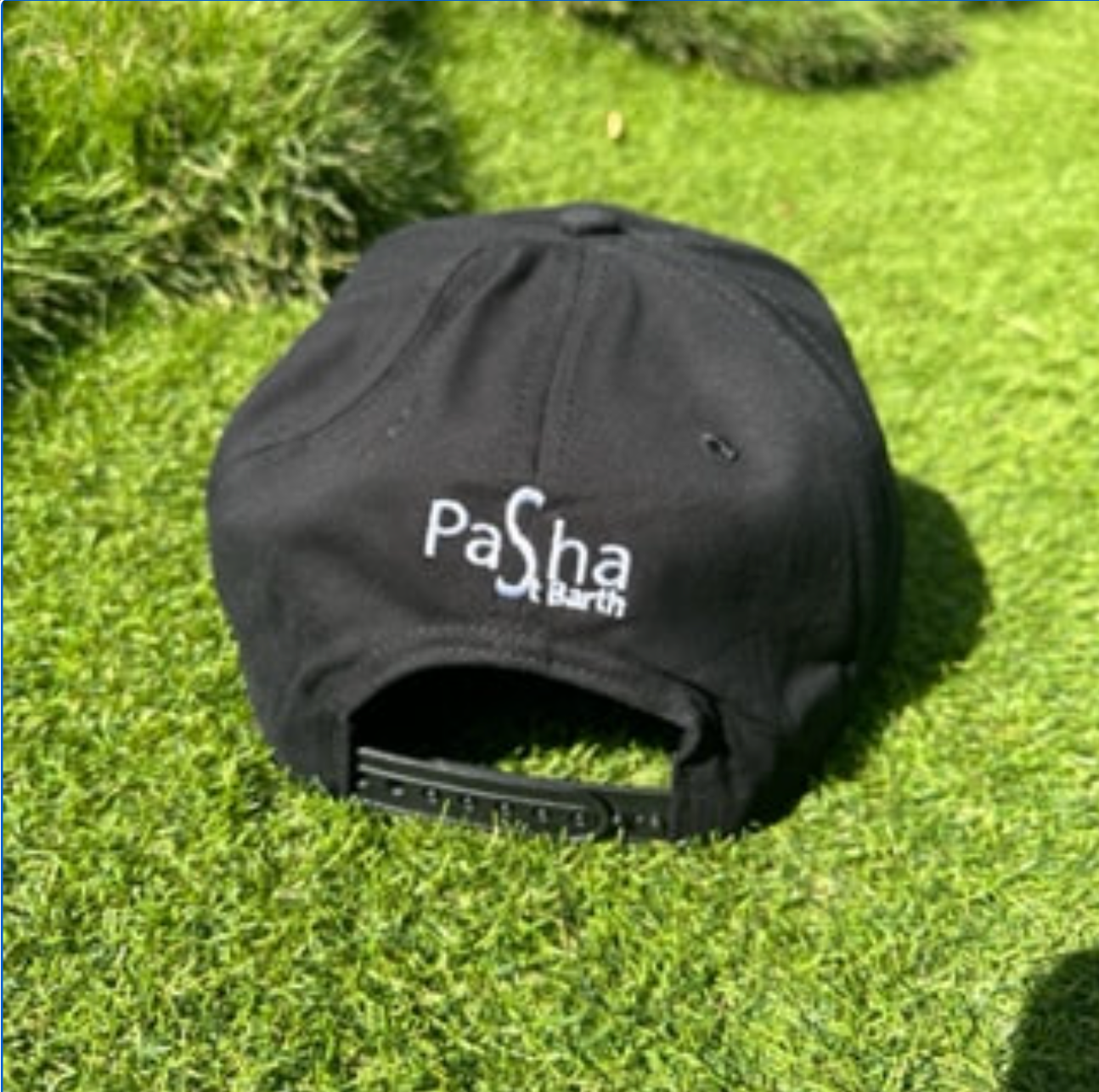 CAP SBH NOIR VISIERE PLATE X PASHA ST BARTH