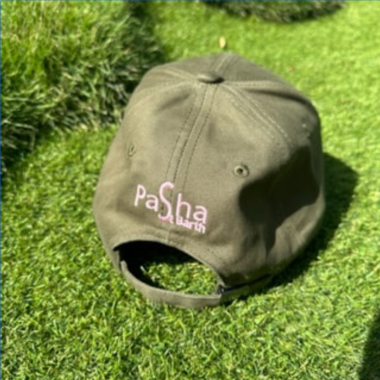 CAP SBH KHAKI GREEN / PINK ADJUSTABLE X PASHA ST BARTH