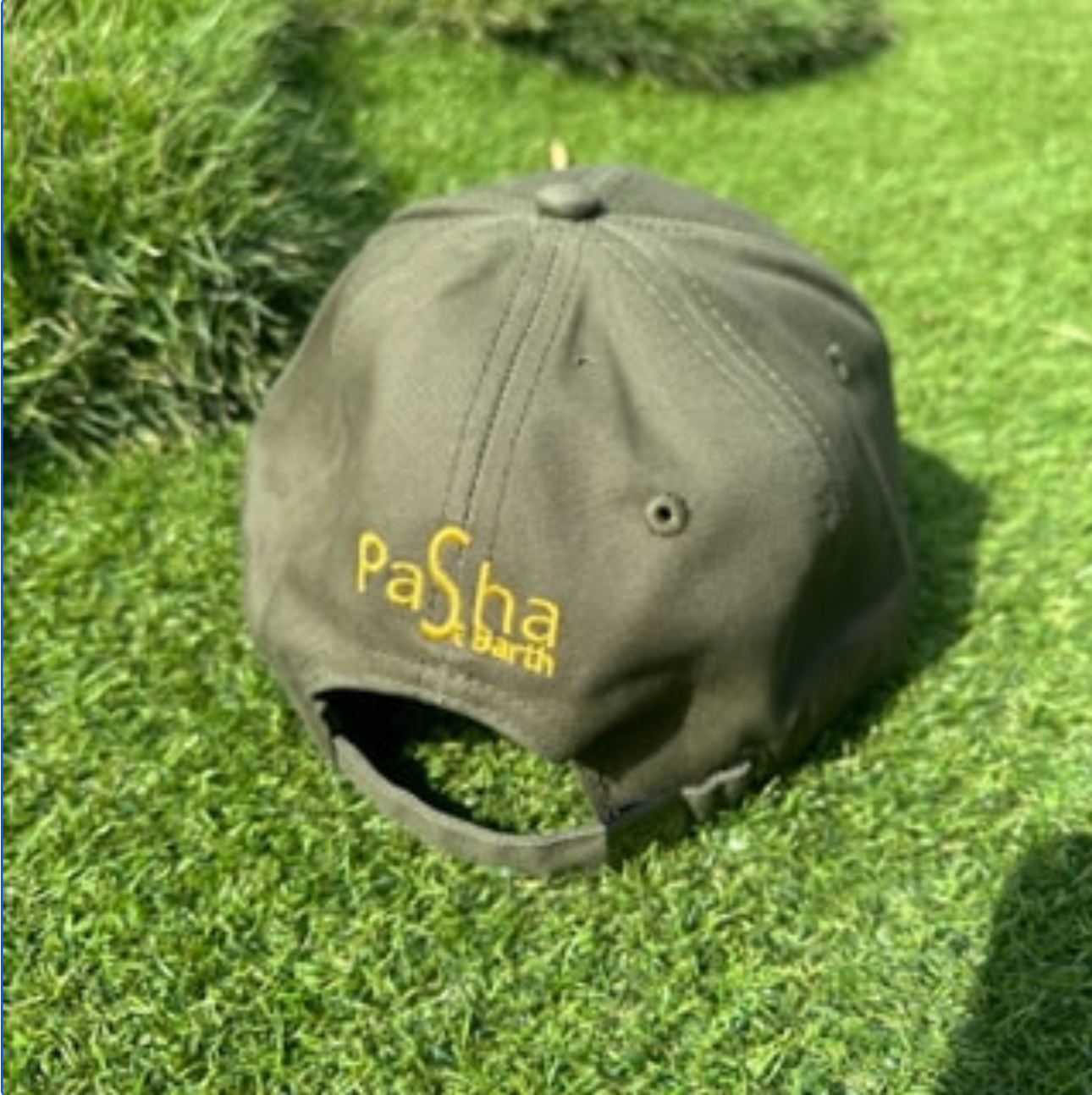 GORRA SBH KHAKI VERDE/AMARILLO AJUSTABLE X PASHA ST BARTH