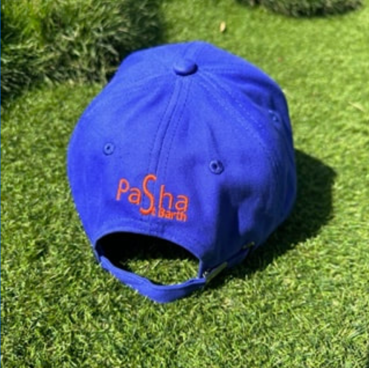 CAP SBH BLEUE PERVENCHE / ORANGE REGLABLE X PASHA ST BARTH