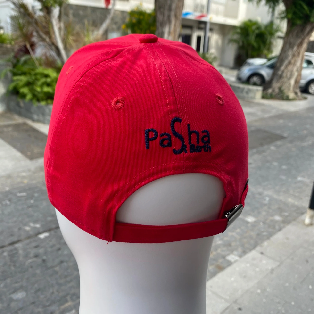 CAP SBH ROUGE / NAVY REGLABLE X PASHA ST BARTH