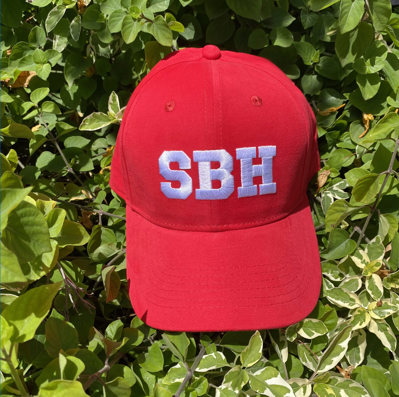 CAP SBH RED / WHITE ADJUSTABLE