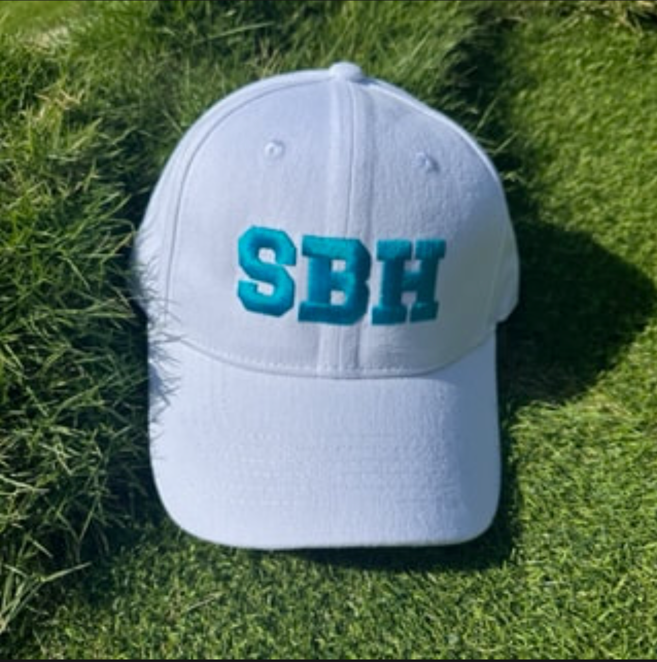 CAP SBH WHITE / TURQUOISE ADJUSTABLE X PASHA ST BARTH
