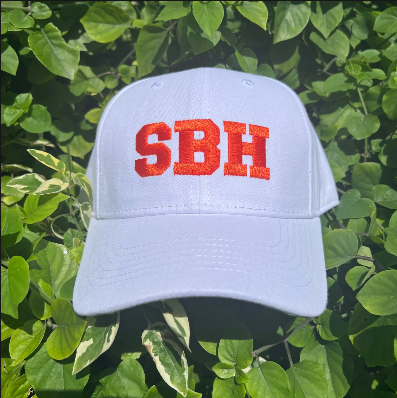CAP SBH WHITE / ORANGE ADJUSTABLE X PASHA ST BARTH