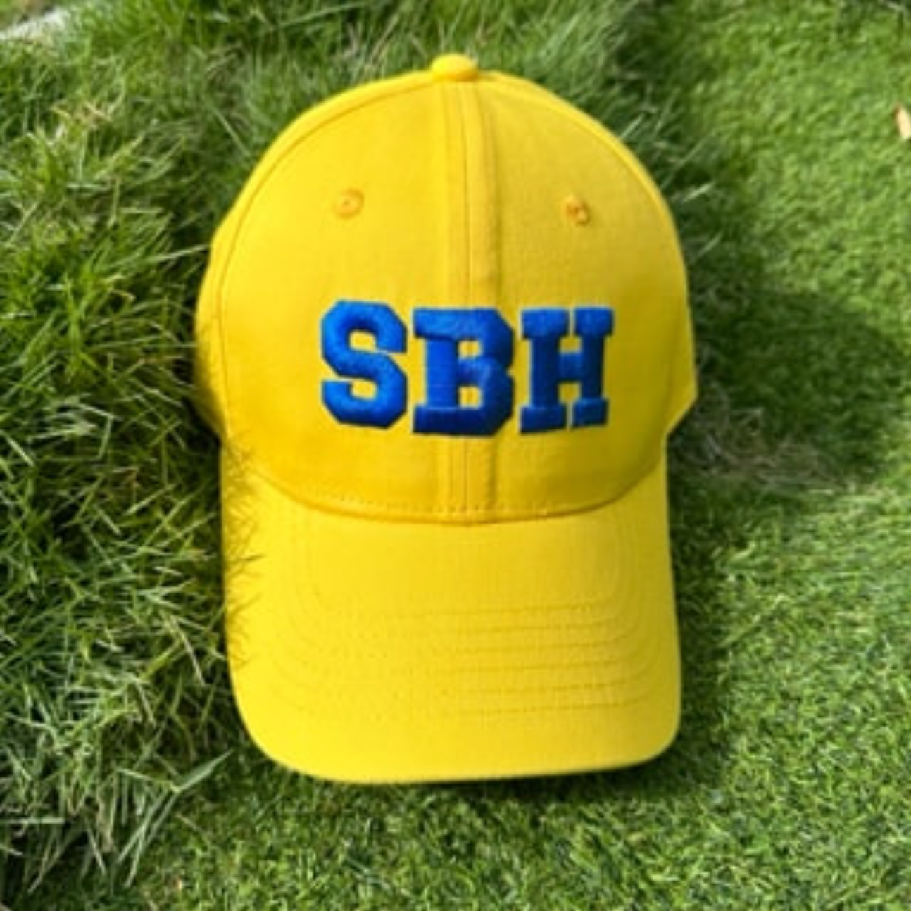 CAP SBH JAUNE / BLEU CYCLADE REGLABLE X PASHA ST BARTH