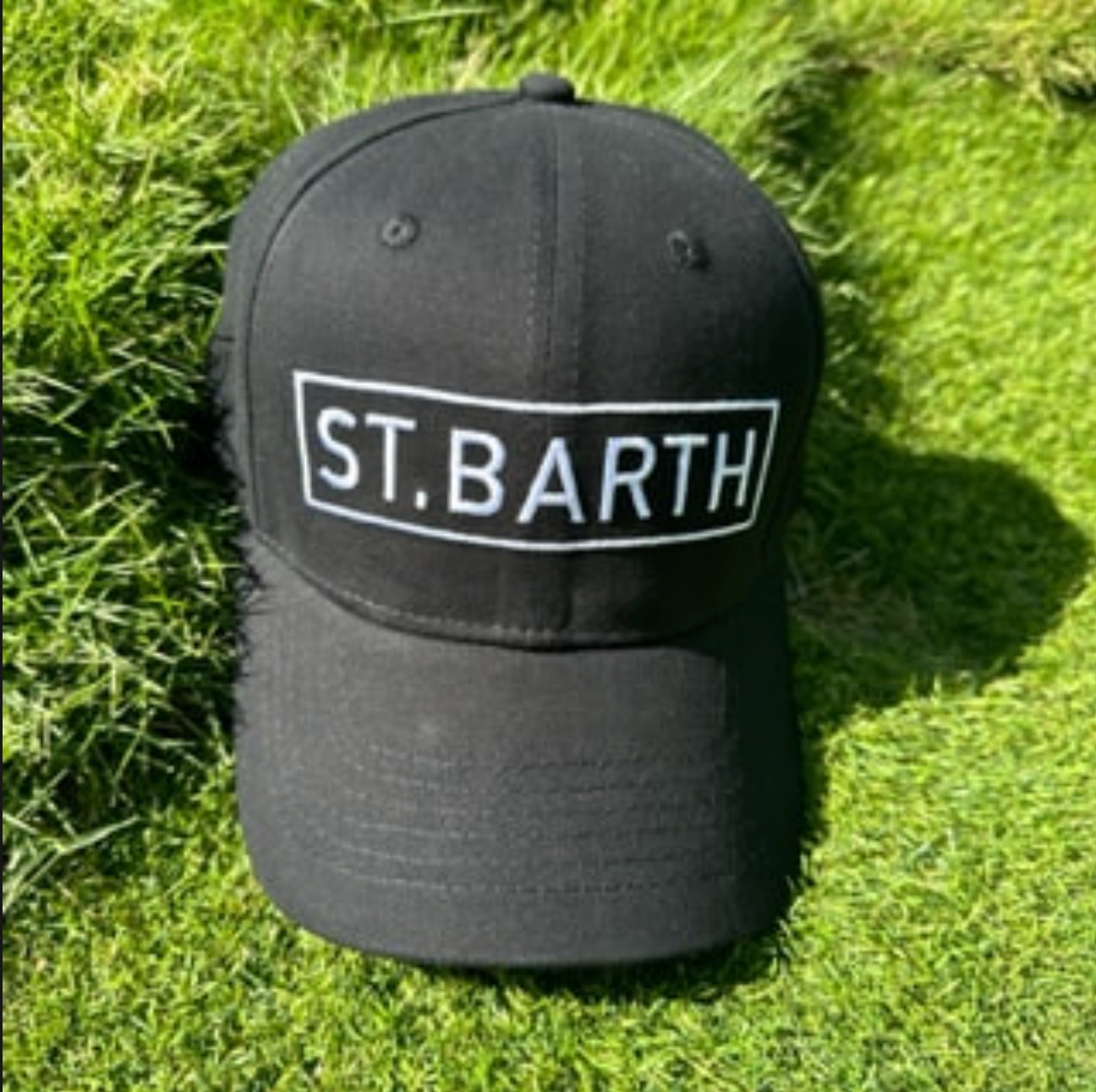 CAP ST BARTH NOIR / BLANC REGLABLE X PASHA ST BARTH