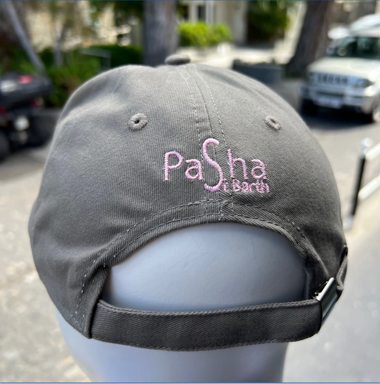 CAP SBH GRIS / ROSE REGLABLE X PASHA ST BARTH