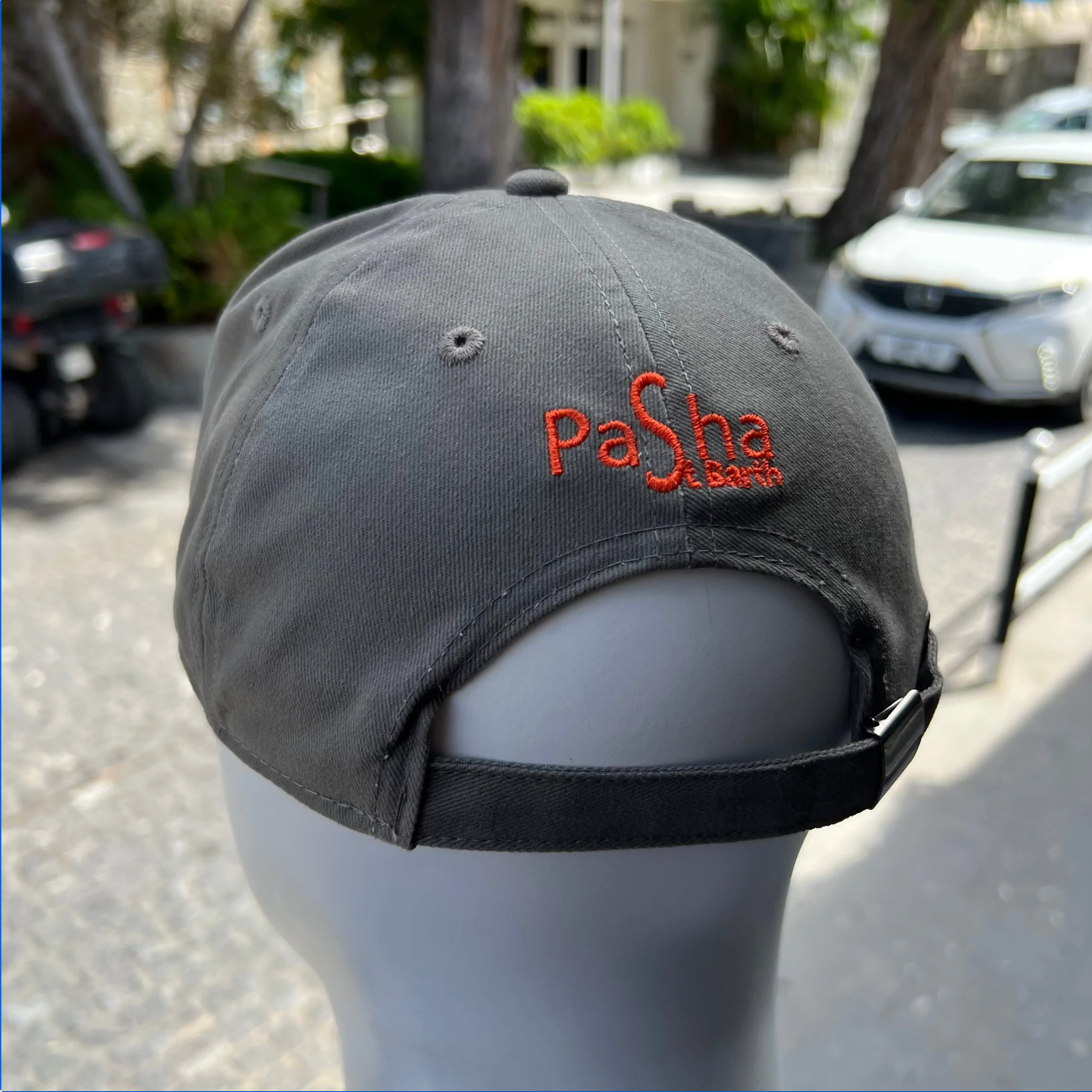 CAP SBH GRIS / ORANGE REGLABLE X PASHA ST BARTH