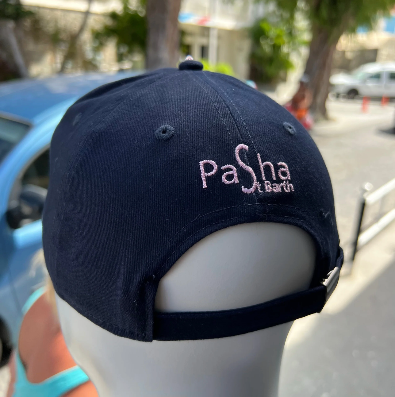 CAP SBH NAVY / ROSE POUDRE REGLABLE X PASHA ST BARTH