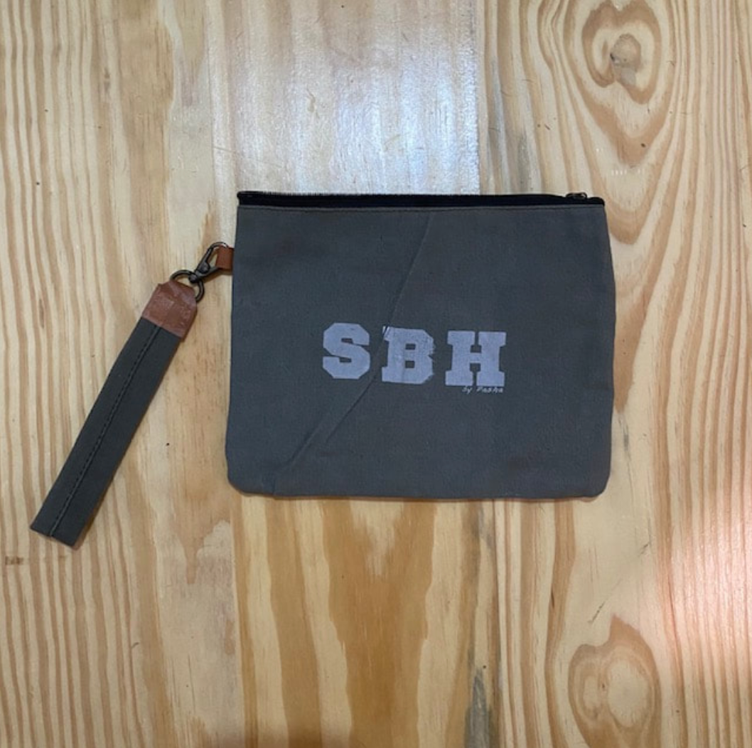POCHETTE SBH CANVAS TOILE ET CUIR