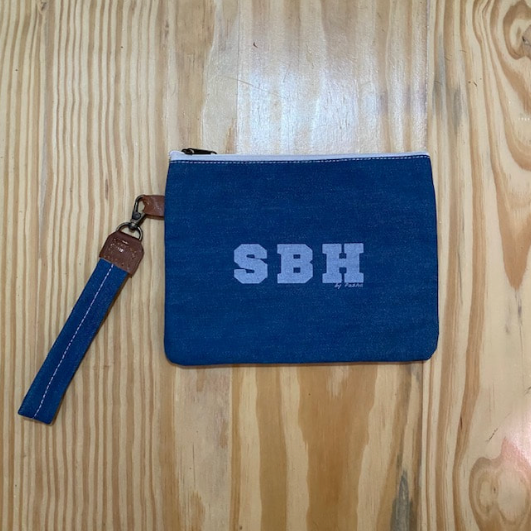 POCHETTE SBH CANVAS TOILE ET CUIR
