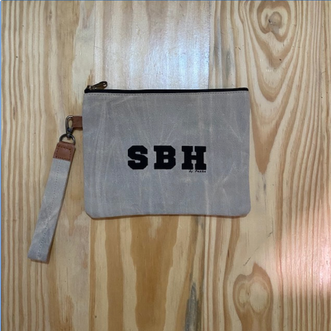 POCHETTE SBH CANVAS TOILE ET CUIR