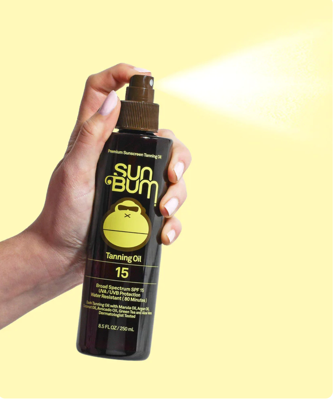 TANNING OIL SPRAY 15SPF SUNBUM