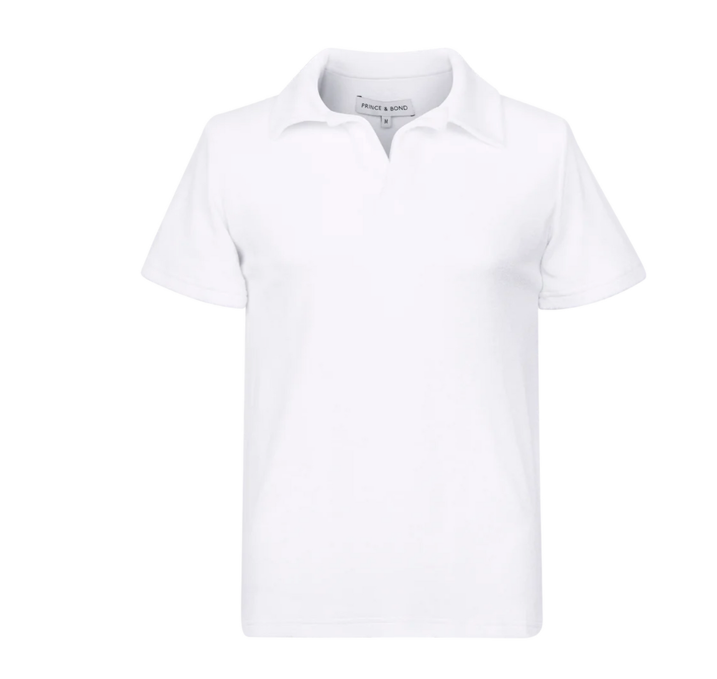 POLO RIVIERA TERRY EPONGE BLANC