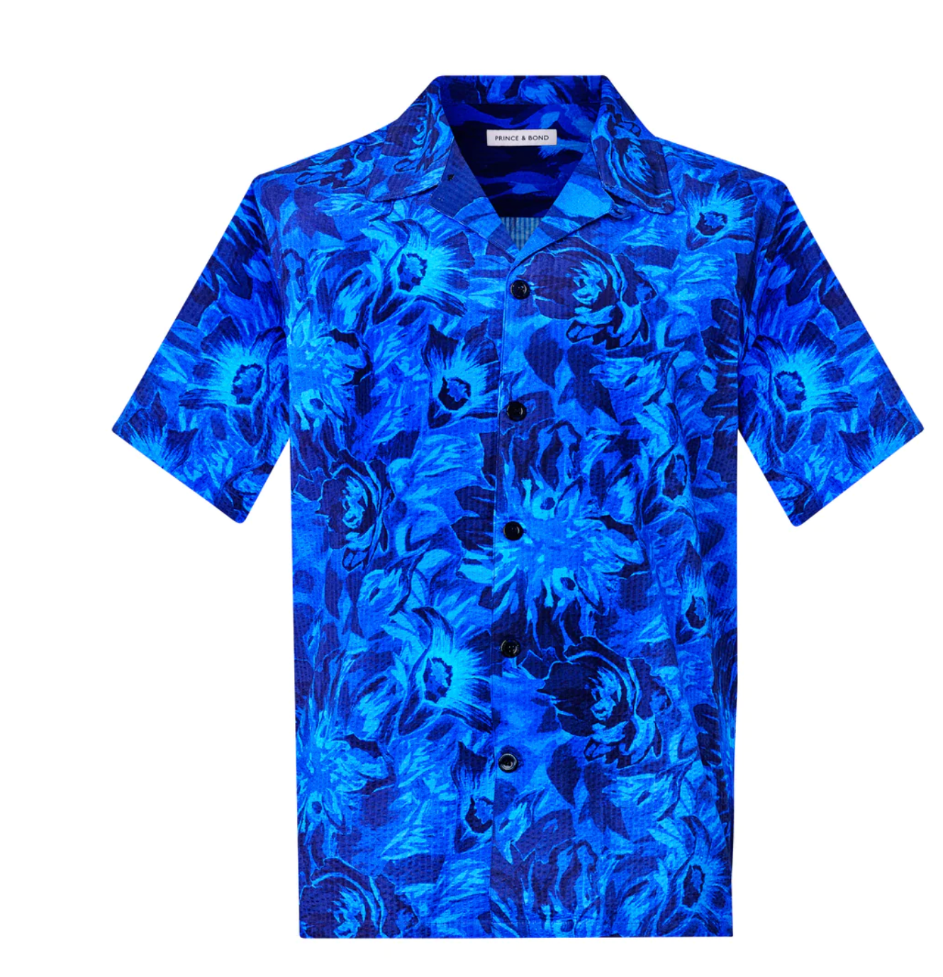 CHEMISE LUKA FLORAL BLEU PRINCE & BOND