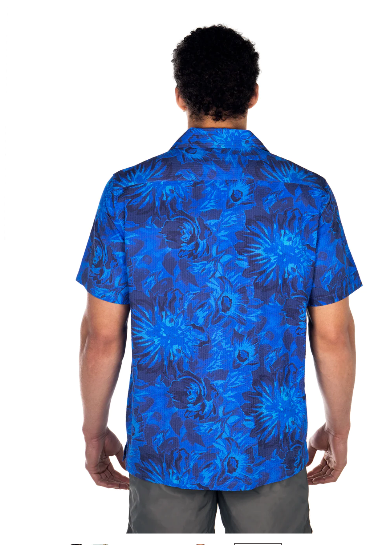 CHEMISE LUKA FLORAL BLEU PRINCE & BOND