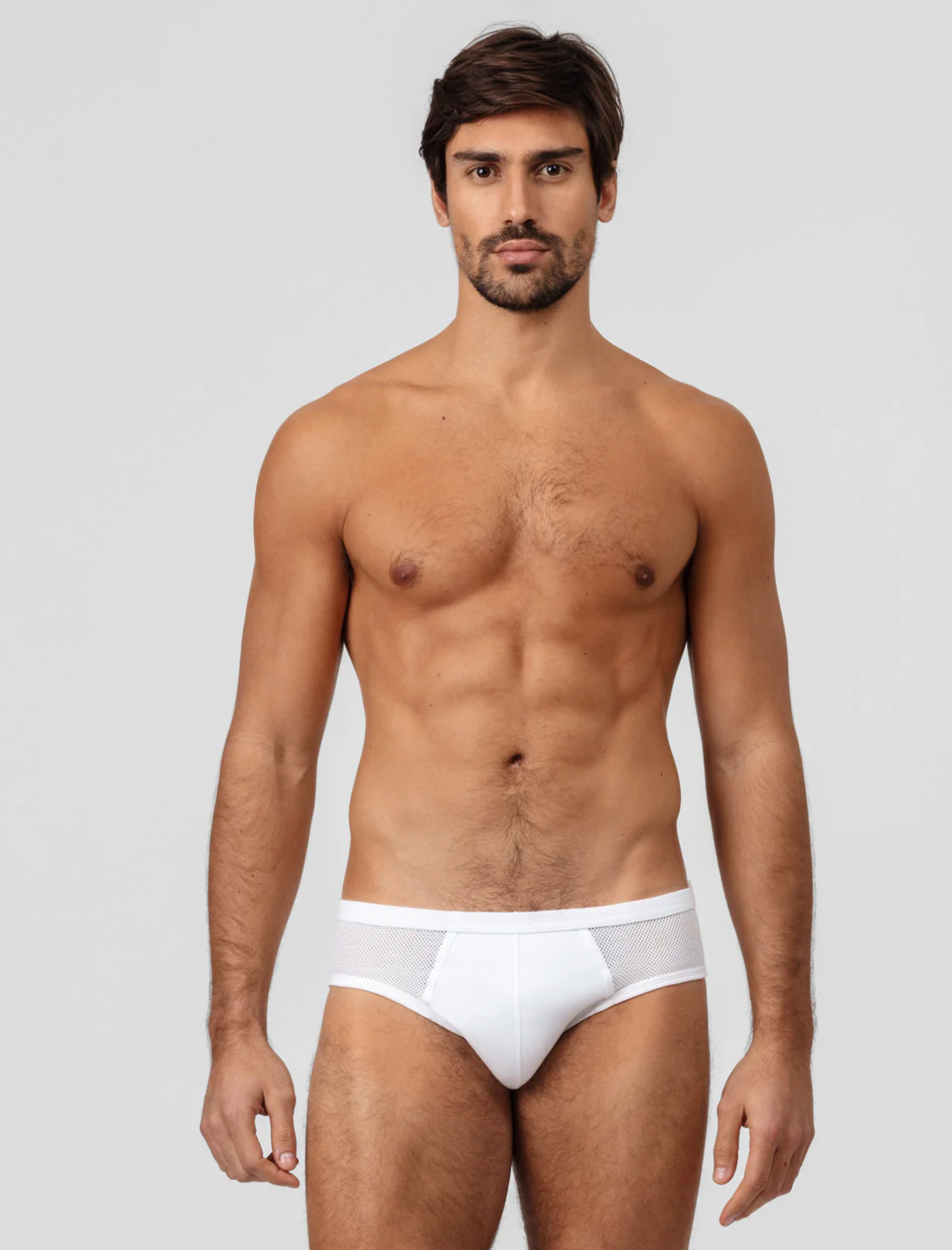 SLIP Y FRONT MESH BRIEF - RON DORFF