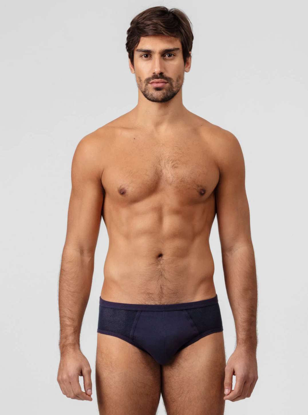 SLIP Y FRONT MESH BRIEF - RON DORFF