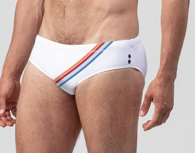 SWIM TRUNK / BRIEF STRIPES RON DORFF + 15 COLORS! - RON DORFF