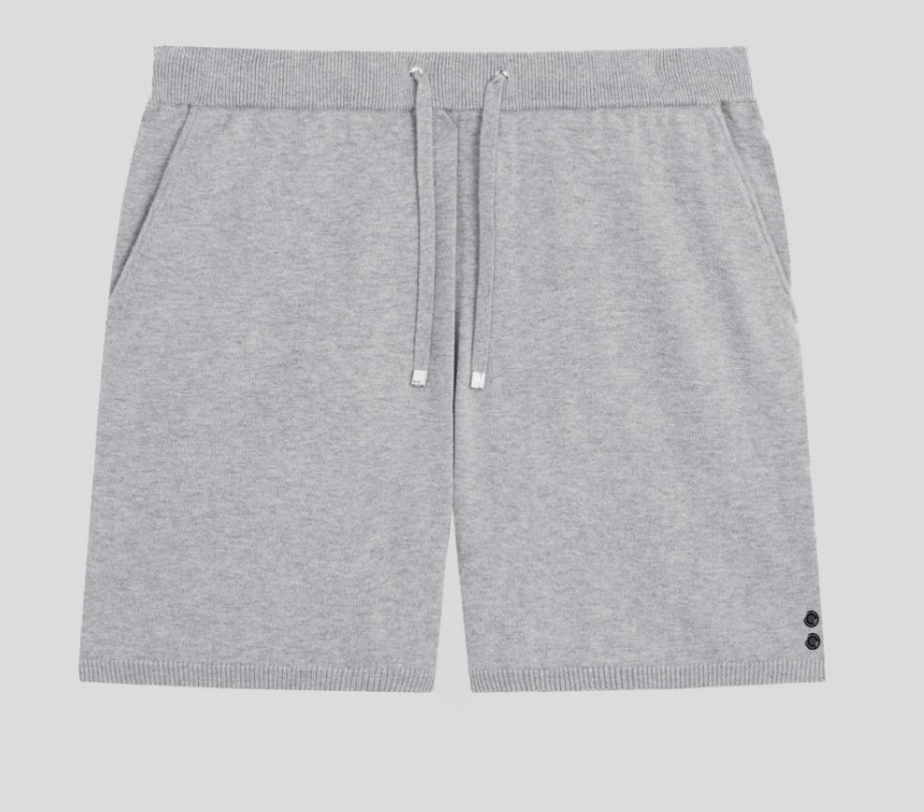 CASHMERE COTON SHORT GREY - RON DORFF