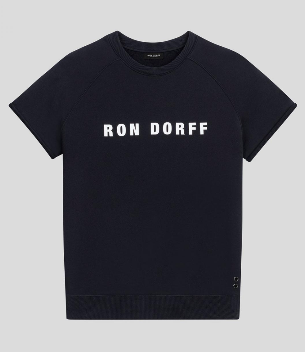 SWEAT SHORT SLEEVED RD BLACK - RON DORFF