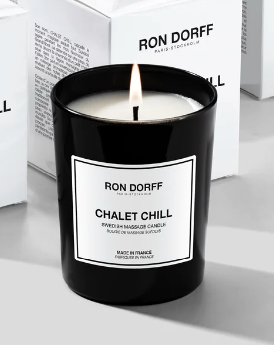 BOUGIE CHALET CHILL CANDLE / SWEDISH MASSAGE - RON DORFF