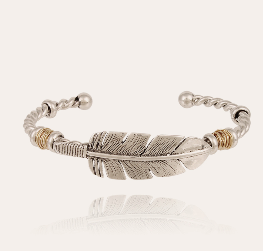 BRAZALETE PENNA BICOLOR ORO O PLATA - GAS BIJOUX